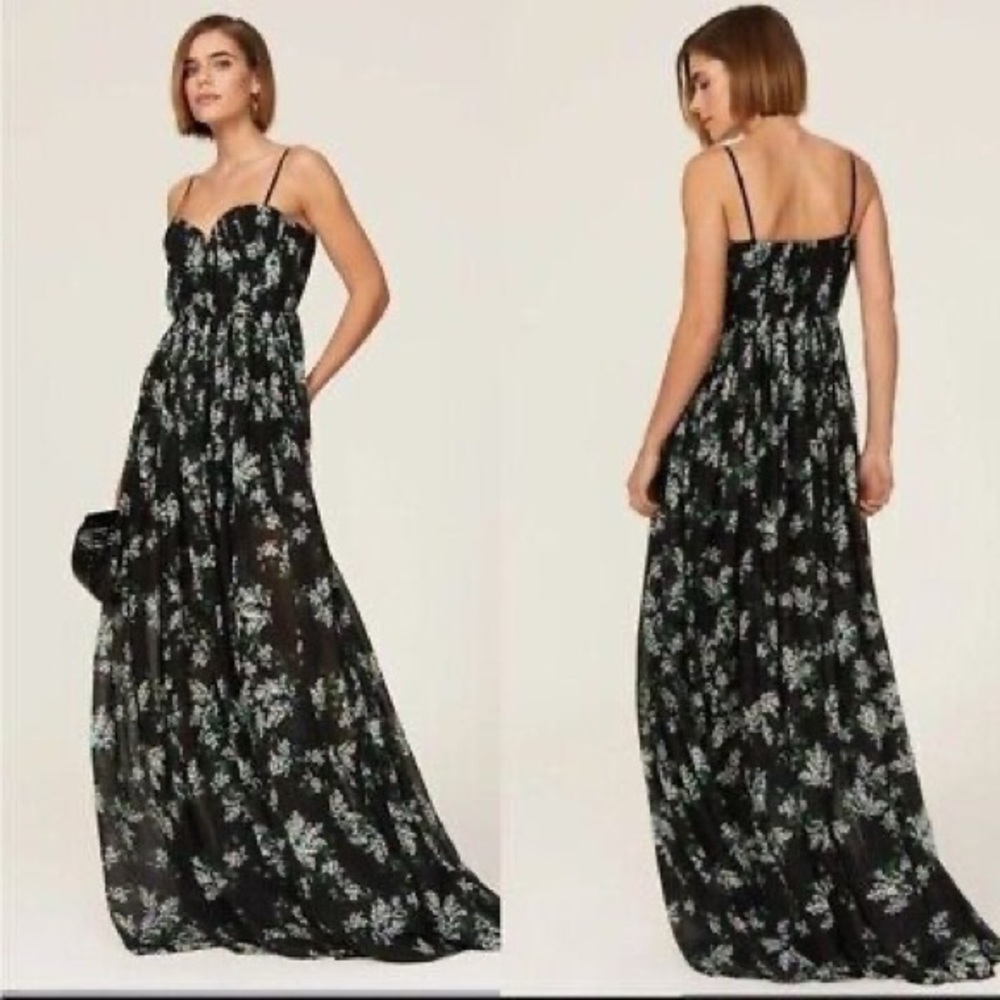 NWT Sau Lee Georgina Floral Gown